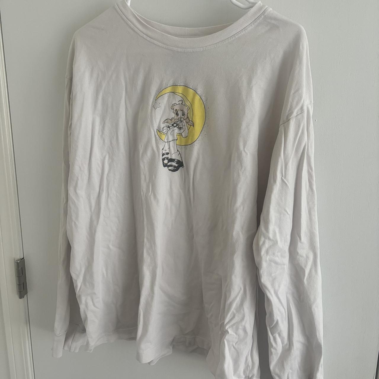 unit mayu lullaby long sleeve tee, off white color,... - Depop