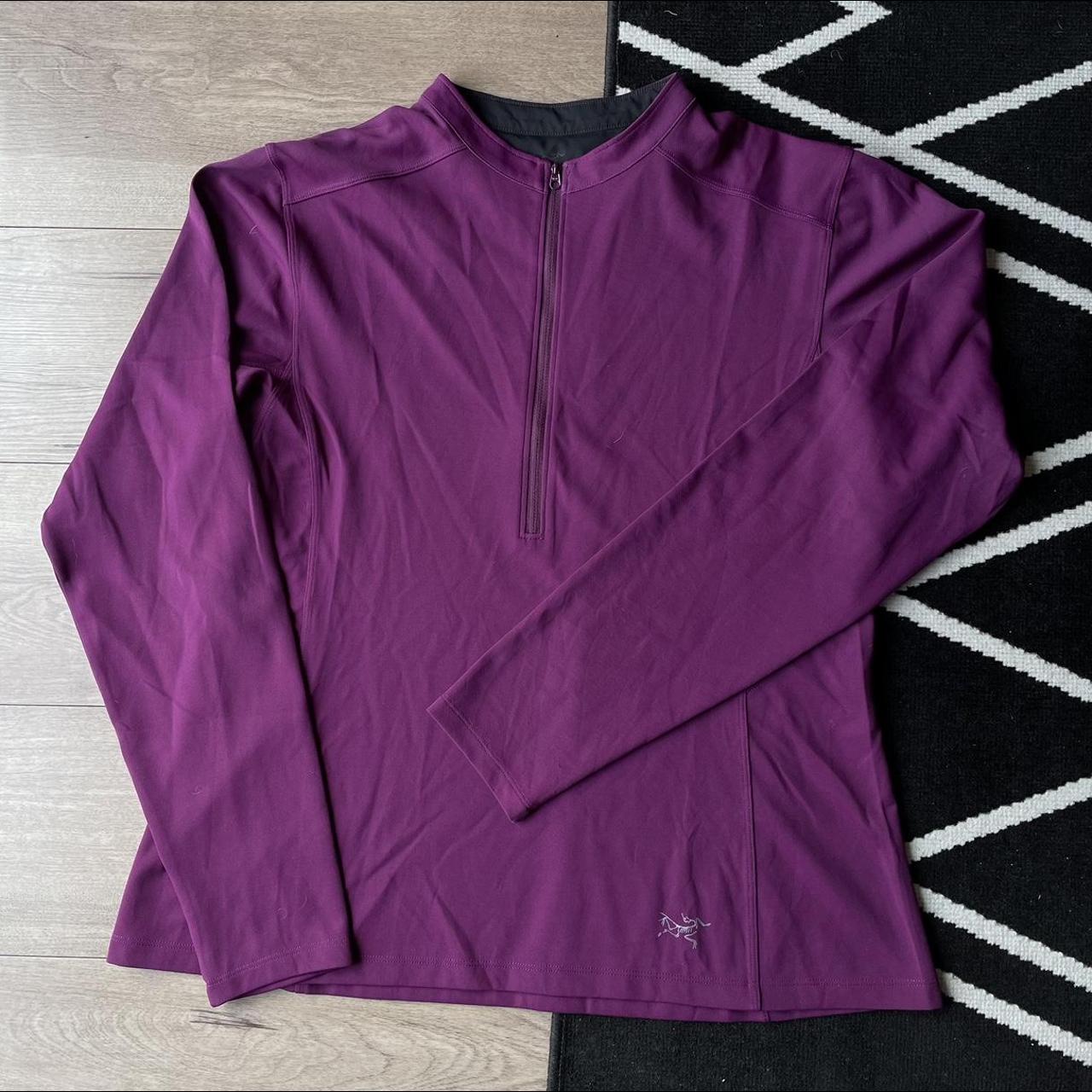 Arc’teryx women’s half zip pullover top, size XL... - Depop