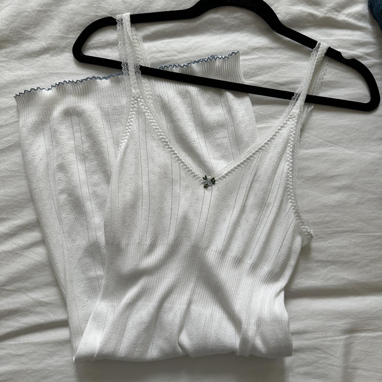 Brandy Melville Women's White Dress | Depop