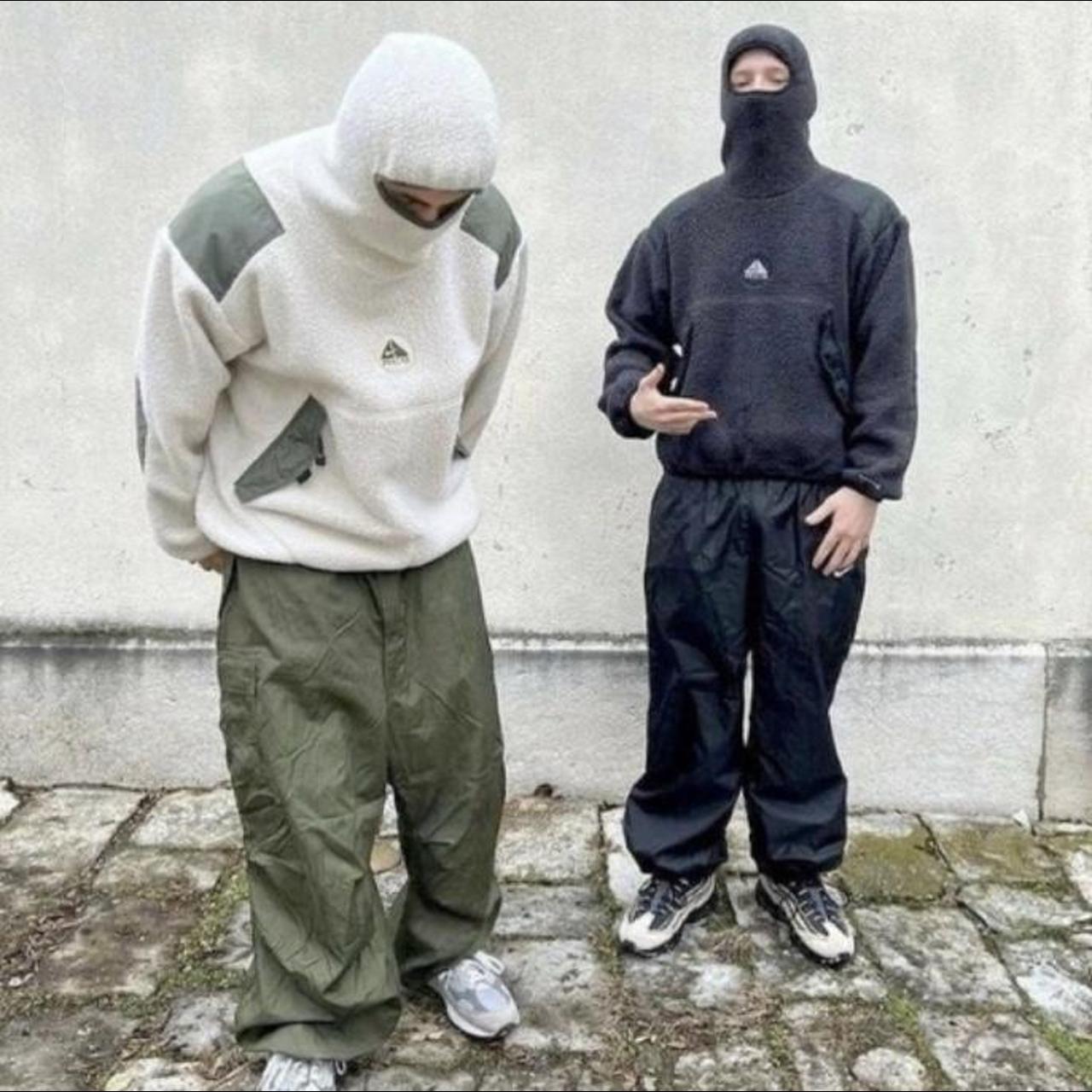 Nike ACG ninja fleece hoodie with built in balaclava Depop