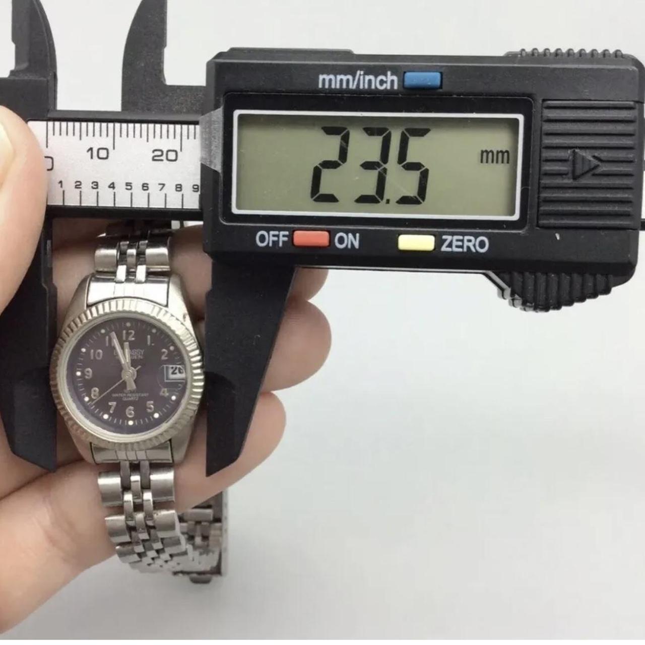 Small silver watch with purple face Embassy by Gruen Depop