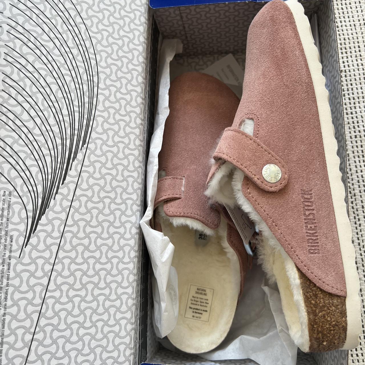 shearling clogs birkenstock