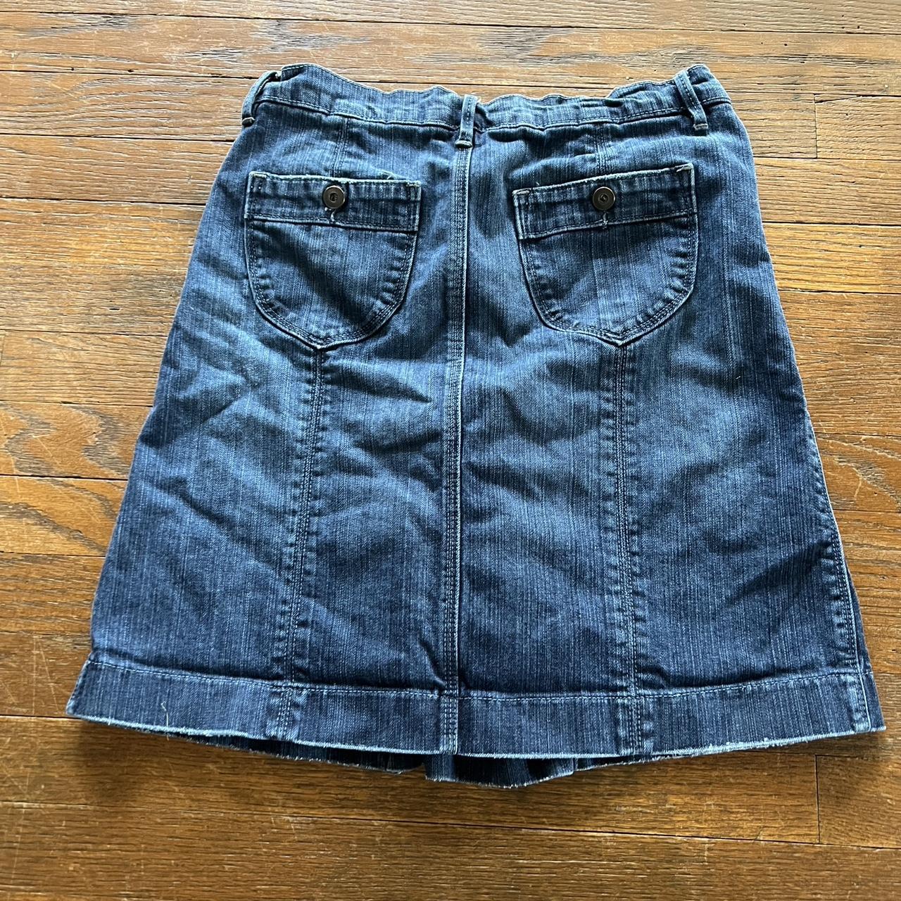 Old Navy Women's Skirt Tan/Cream – vintage denim midi skirt