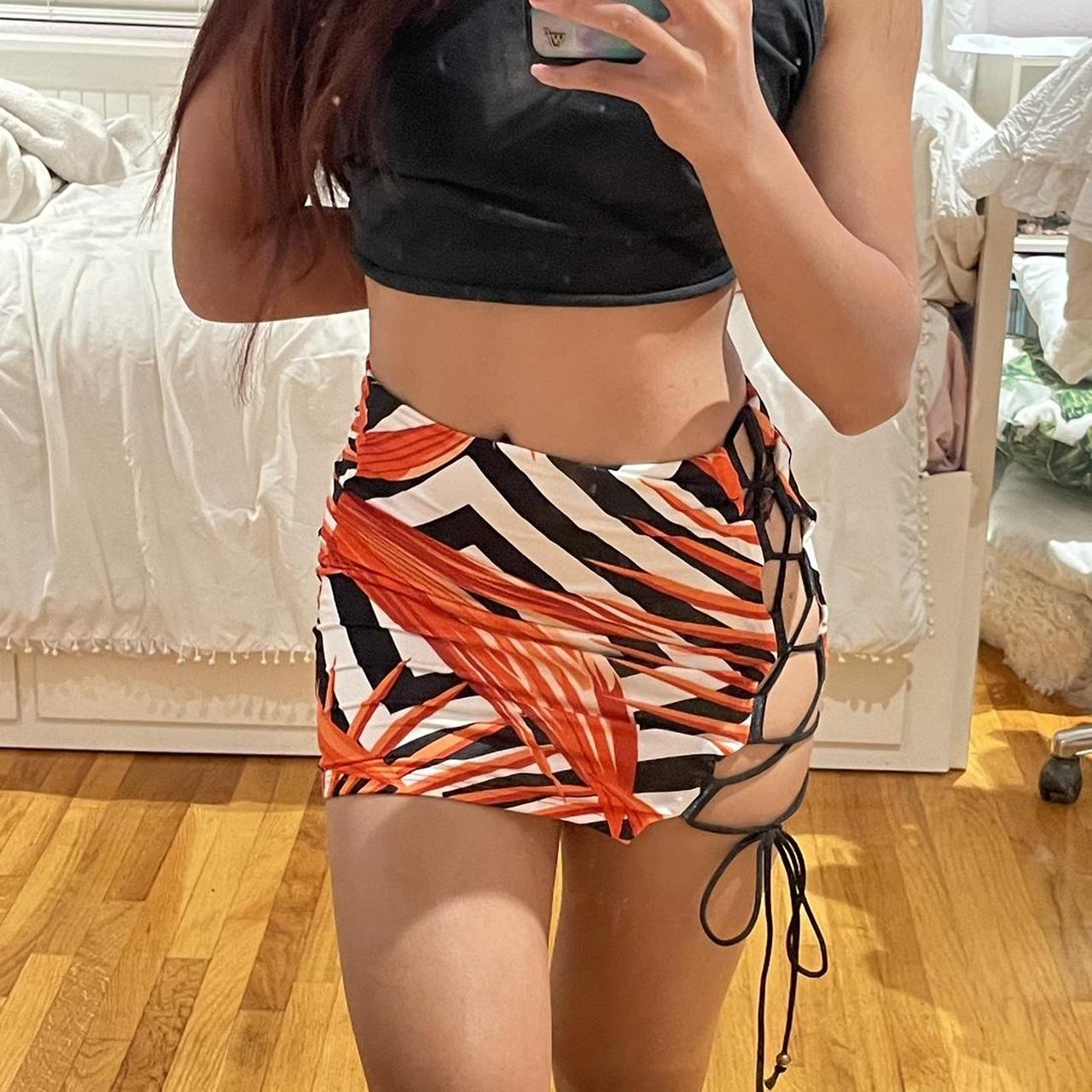 MEEK TIE UP MINI SKIRT never worn with tags Depop