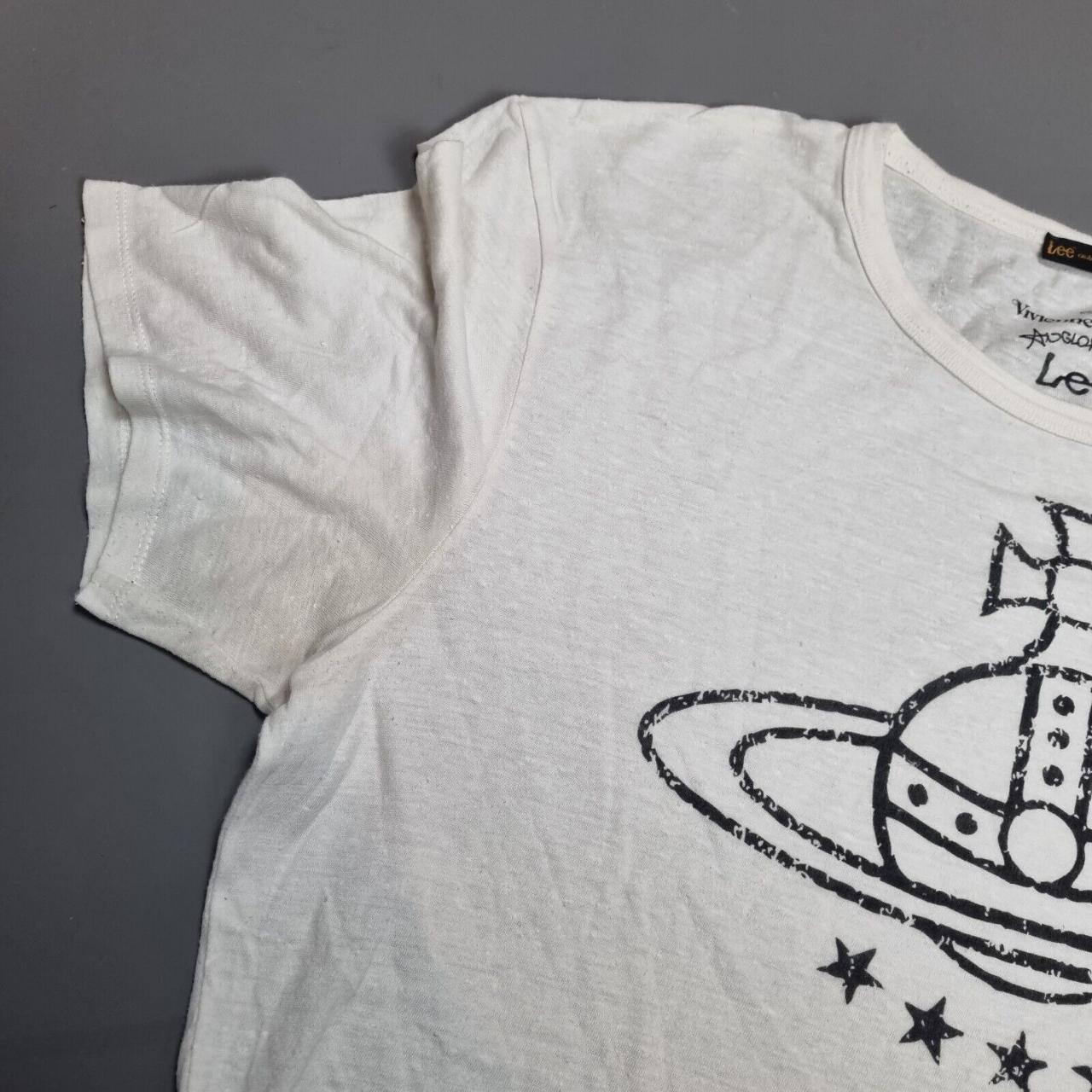 Mens Vivienne Westwood x Lee White T shirt Size | Depop