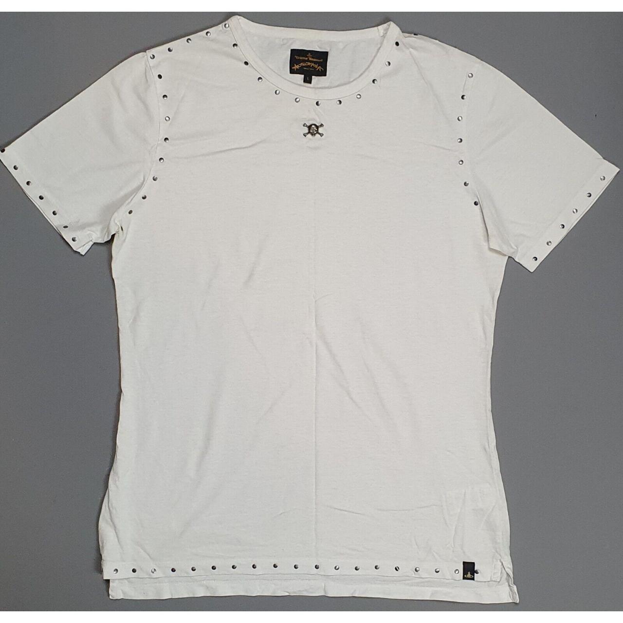 Vivienne Westwood Men's Studded Skull Top T shirt | Depop