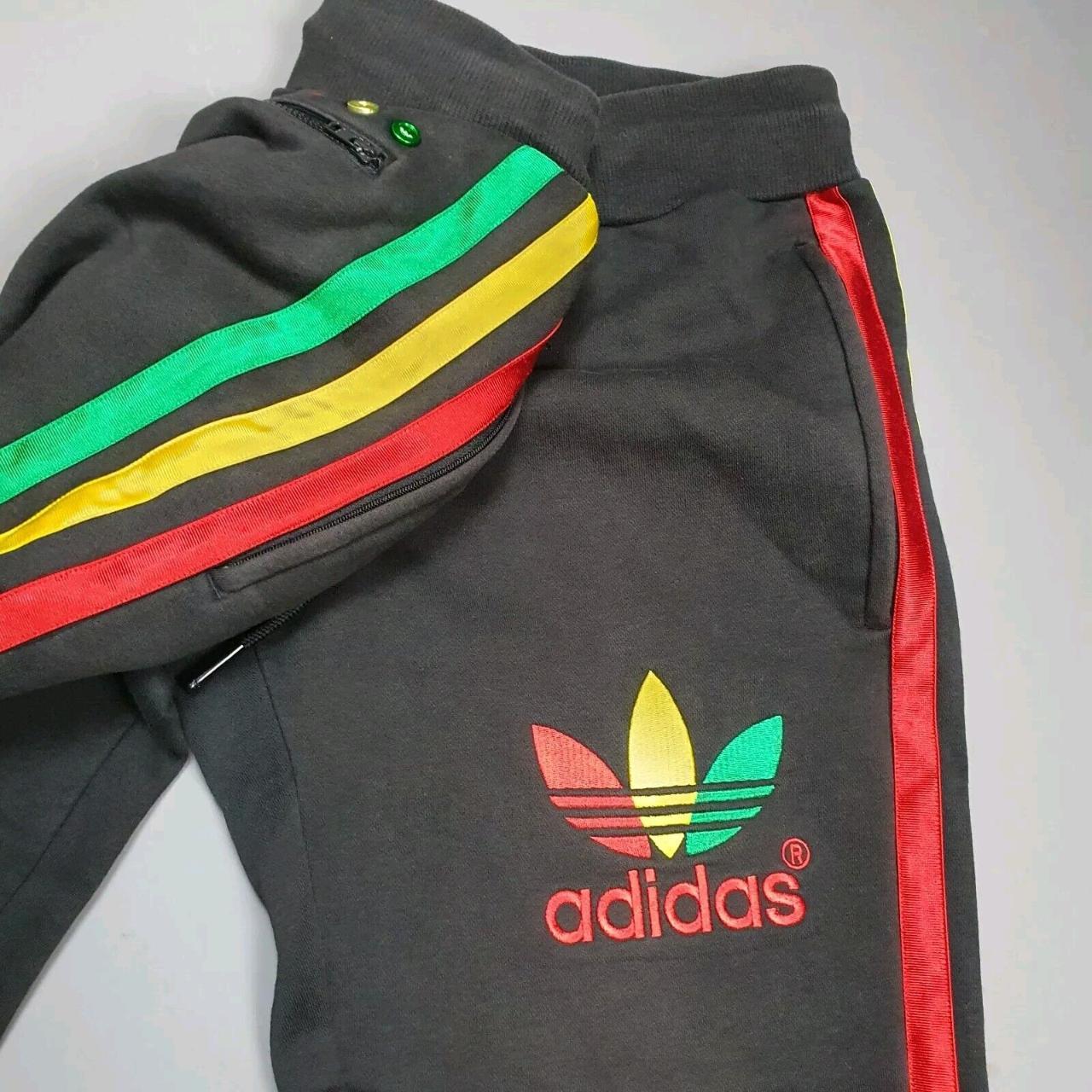 Adidas Originals Rasta Black Striped Track Depop