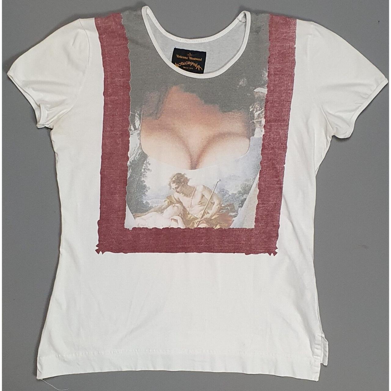 【Vivienne Westwood】胸部プリント Tシャツ 今日特価】Vivienne Westwoodヴィヴィアン ウェストウッド 胸元