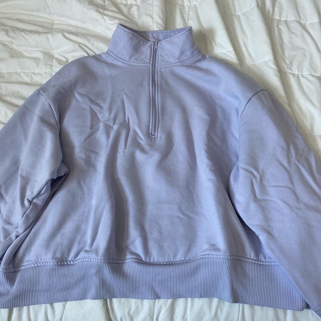 “a new day” oversized lilac sweater - Depop