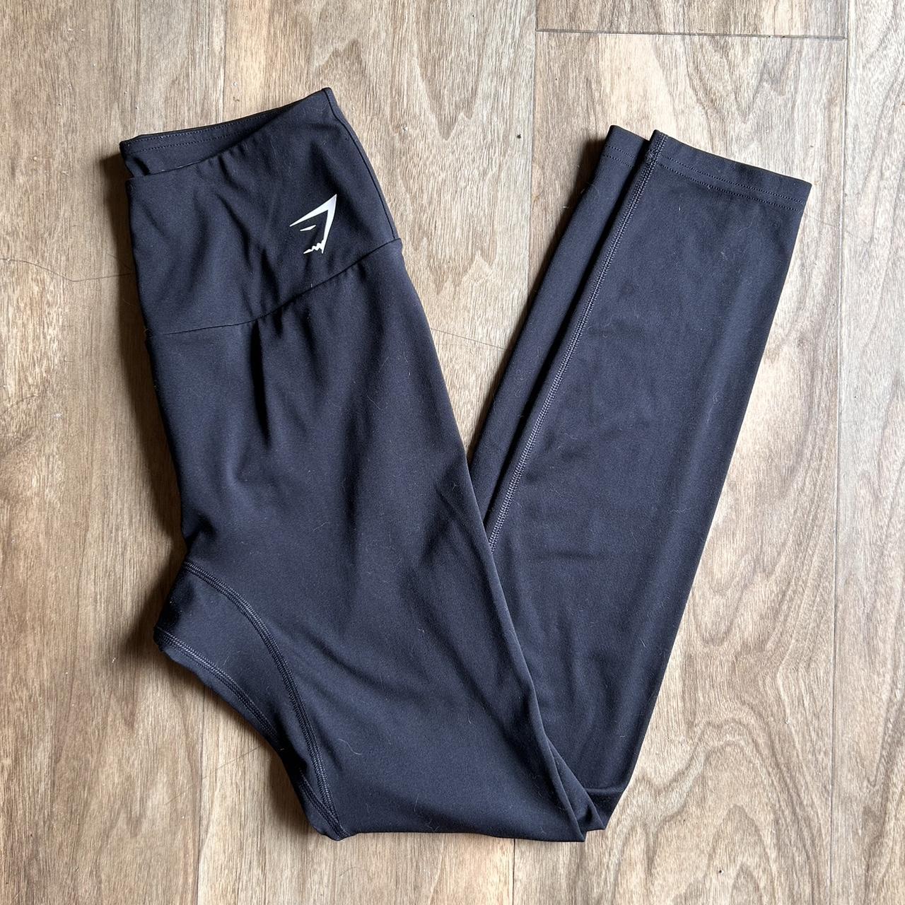 basic black gymshark leggings size M super... Depop