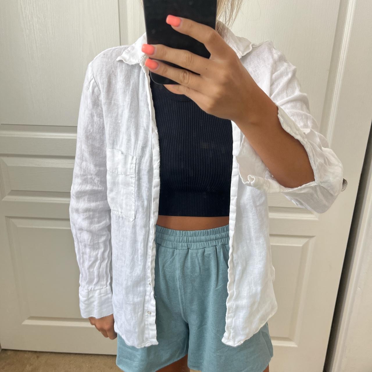 Zara Women's White Jacket Depop