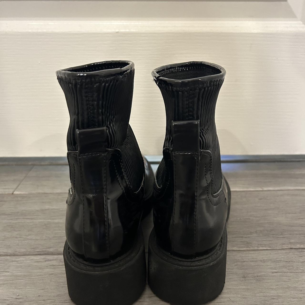 zara patent boots