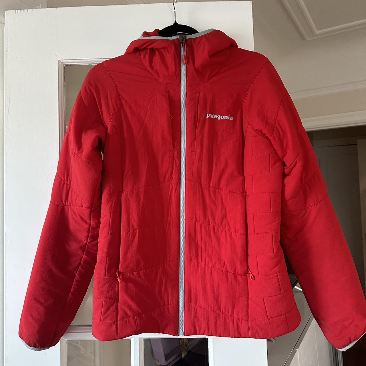 Women’s Patagonia Nano puff red/blue jacket. SO soft... - Depop