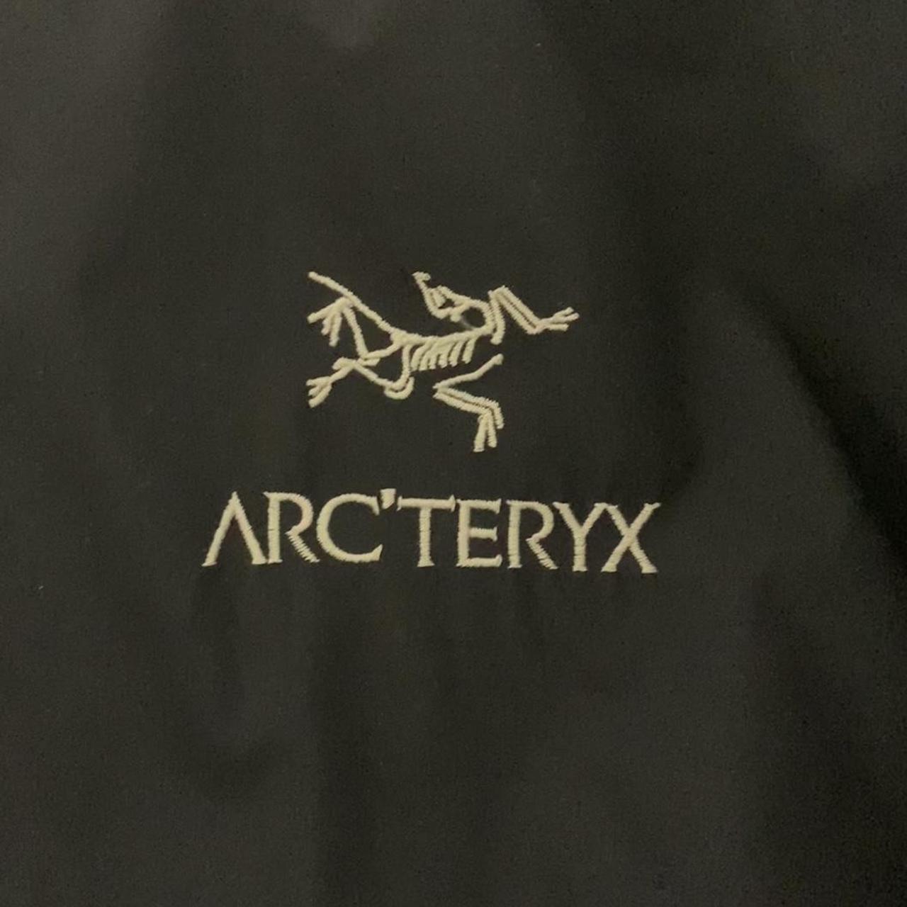 navy blue arcteryx atom ar jacket size... - Depop