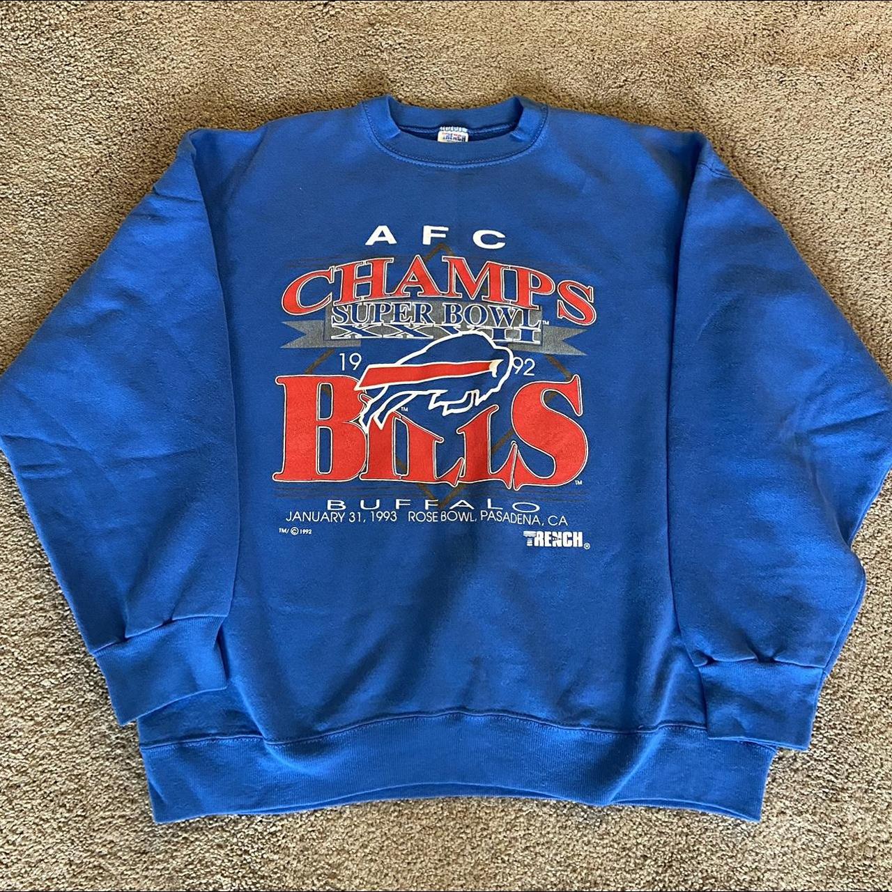 Vintage 1992 Buffalo Bills Super Bowl Sweatshirt. - Depop