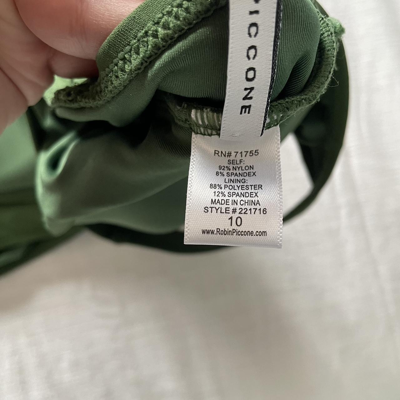 NWOT Green Robin Piccone Knot Plunge Swimsuit Size...