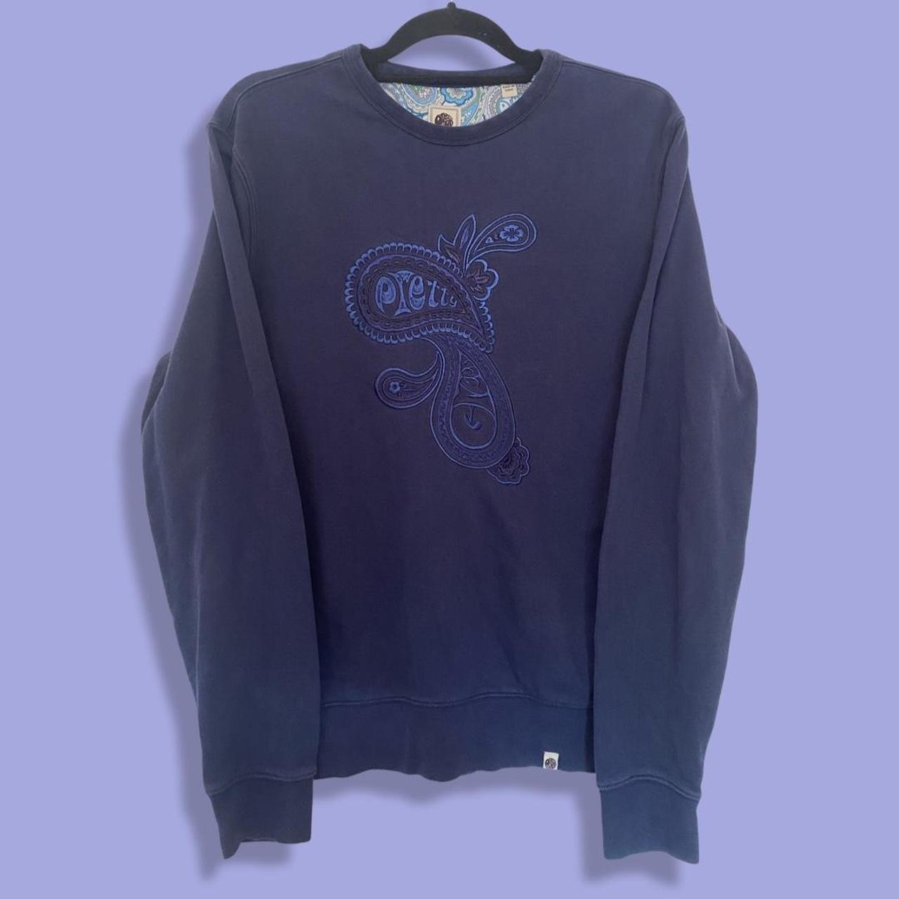 Men s Pretty Green Sweatshirt in navy with. Depop