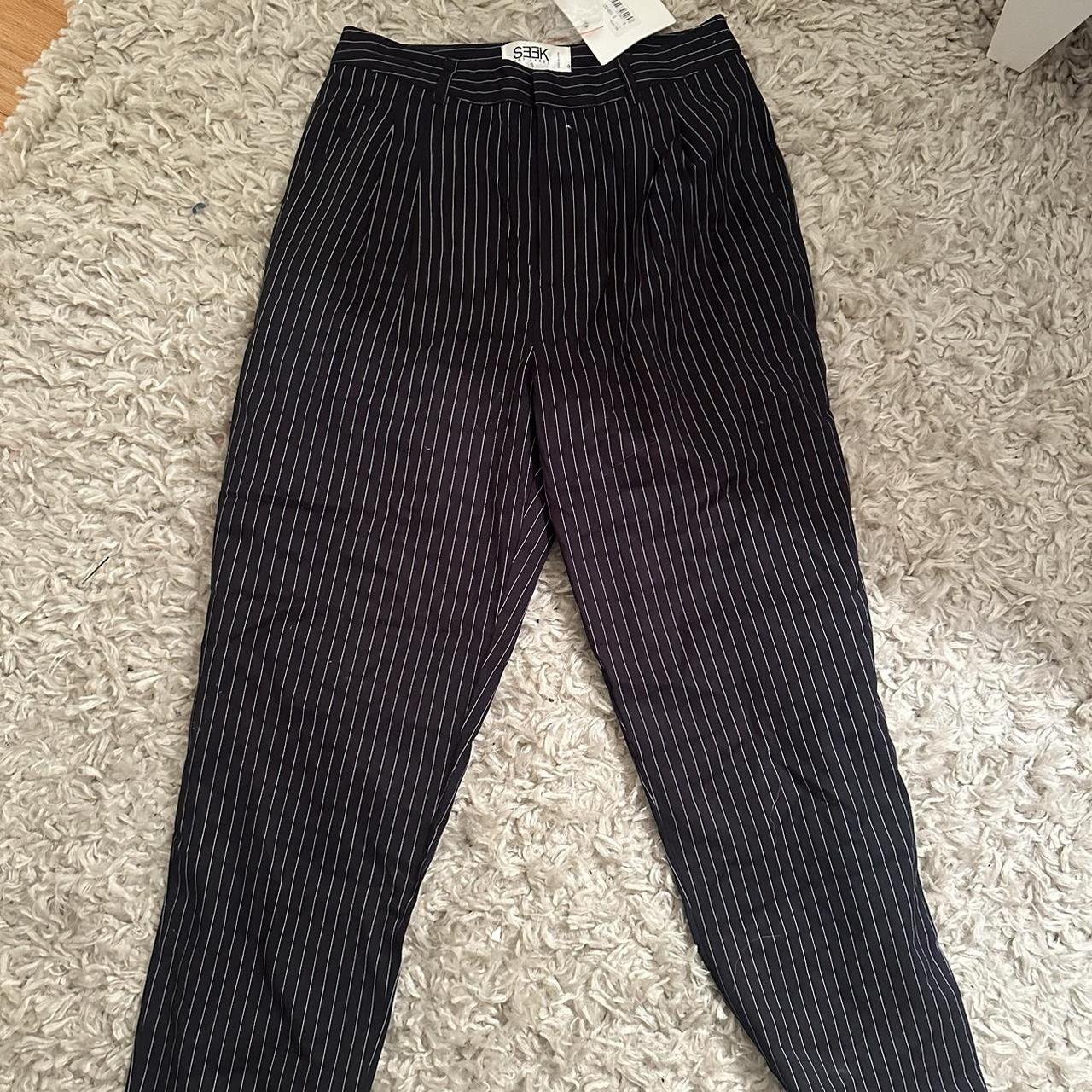 LF Seek pinstripe pants size S NWT - Depop