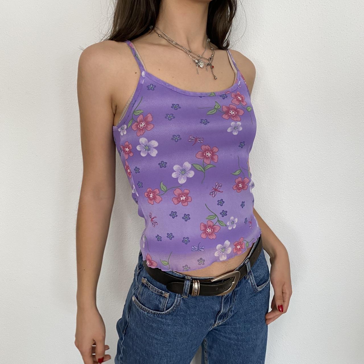 Women's Purple and Pink Vest | Depop