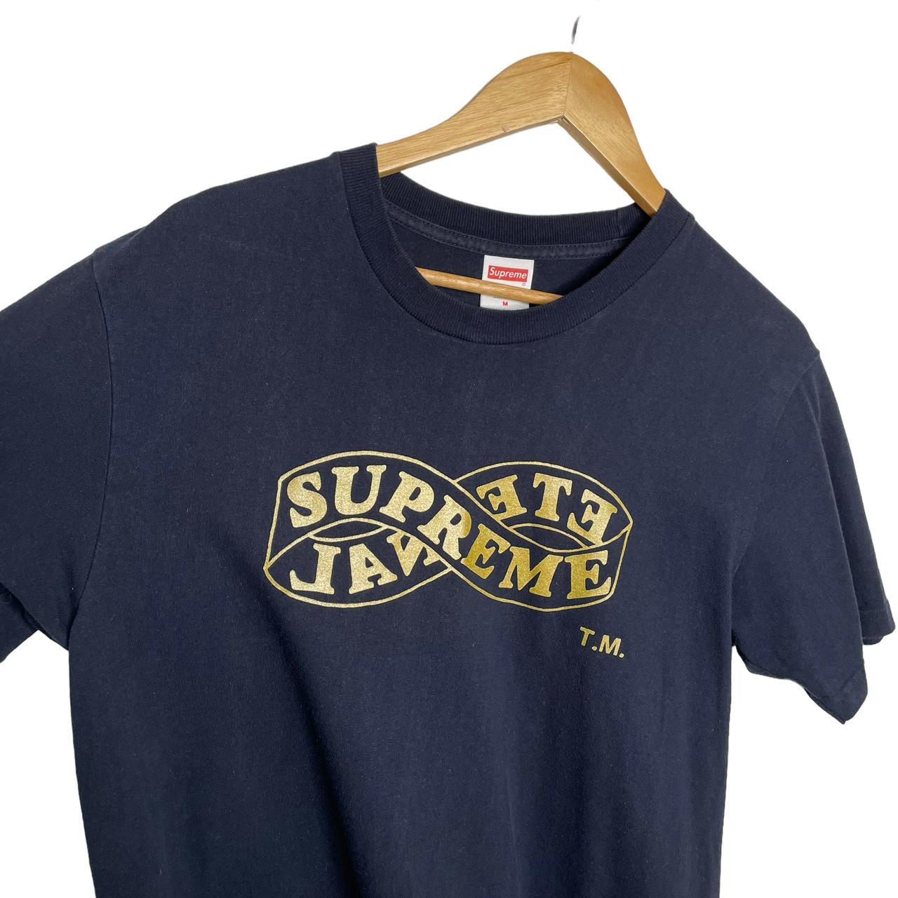 Supreme Eternal Tee Black Gold M Size on Label