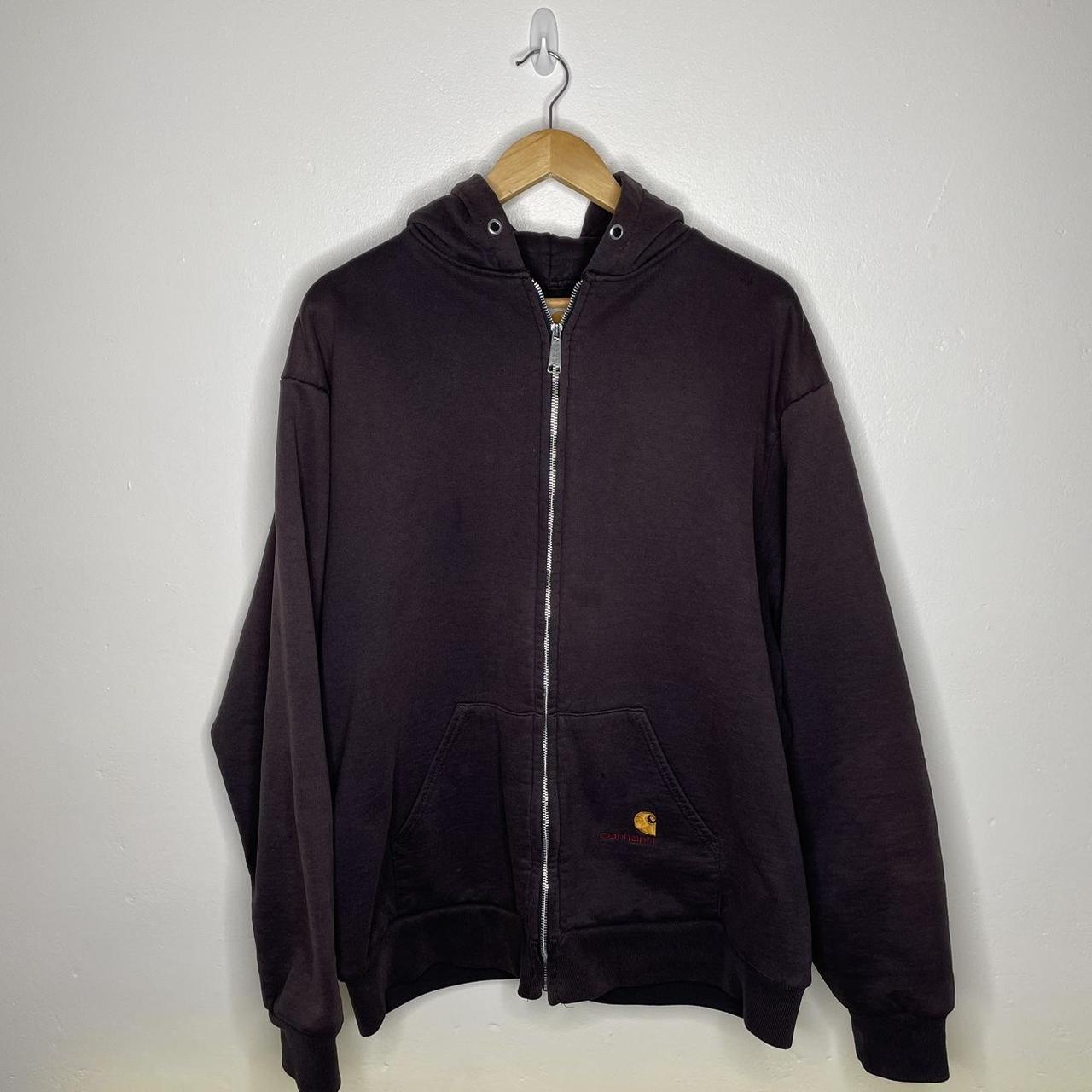 Carhartt Heavyweight Zip Hoodie Navy XL • Size Depop