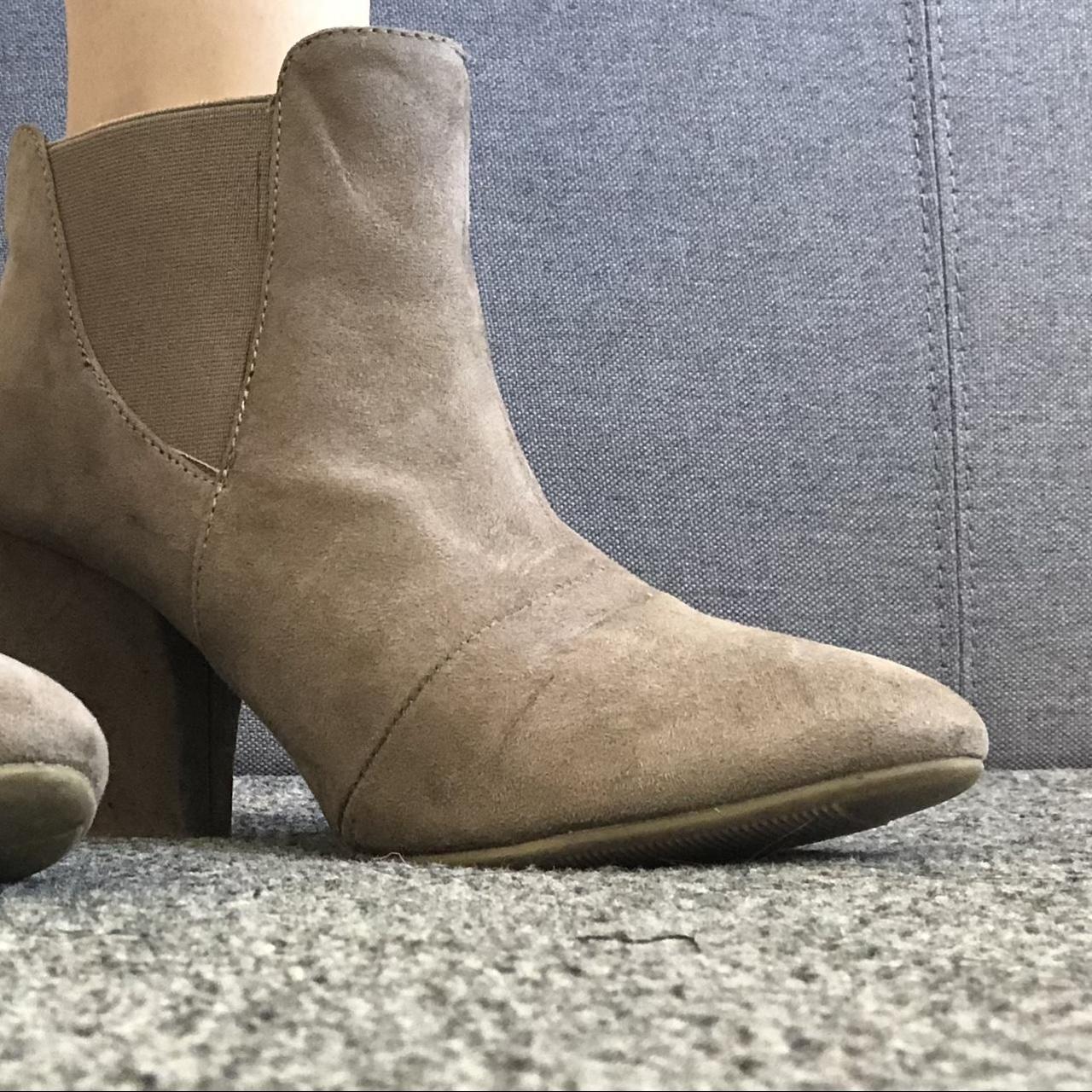 Suede sales bootie heels