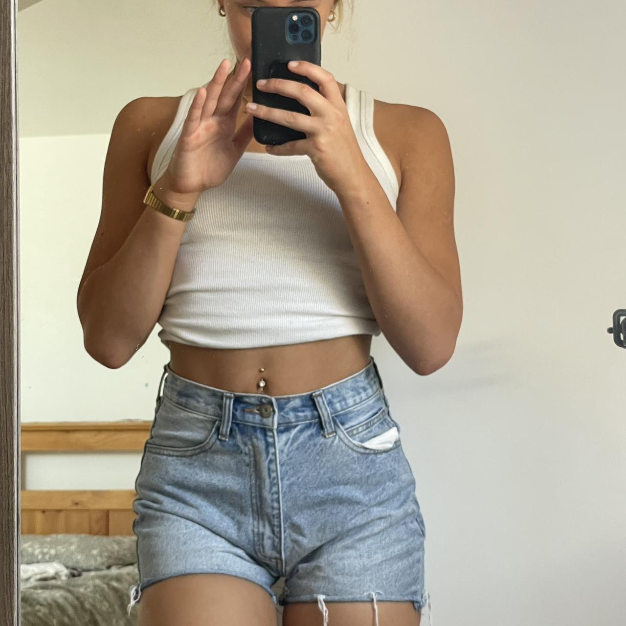 brandy Melville shorts ‘one size’ obvs not - size... - Depop