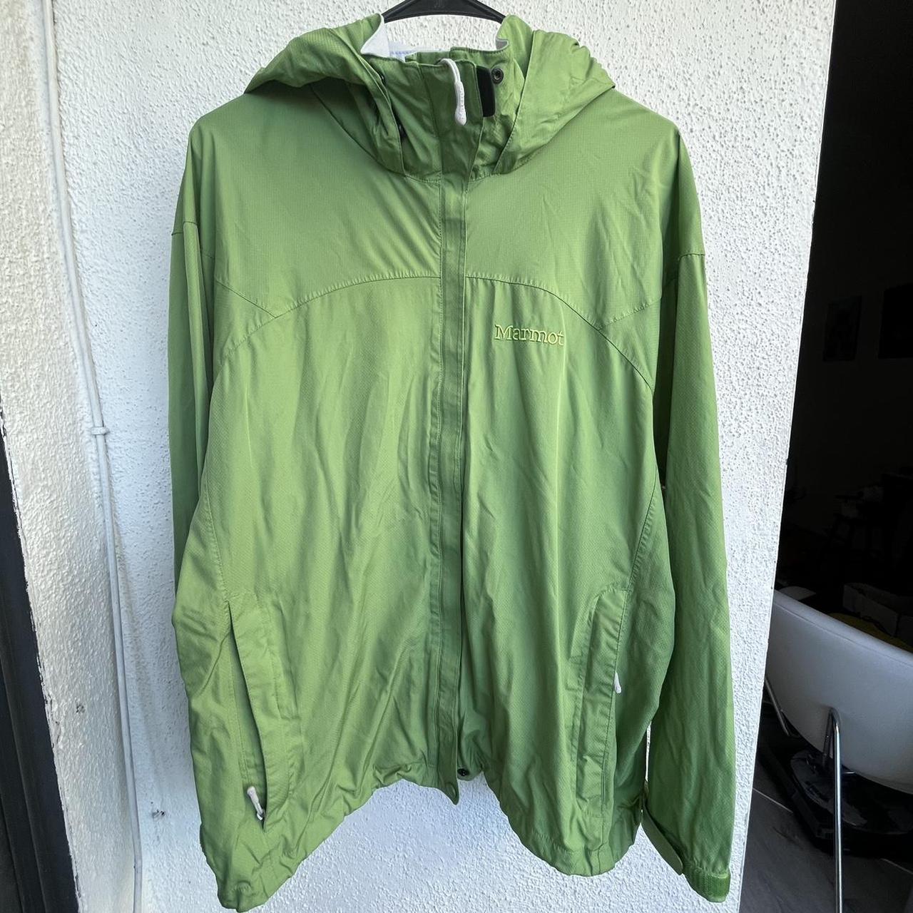 Marmot jacket Plastic liner flaked off, exposed... - Depop