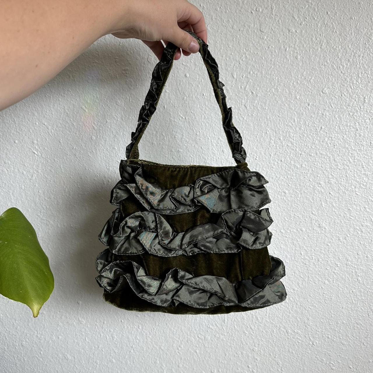 Prada Ruffle Bag - 2 For Sale on 1stDibs | ruffle purse, prada ruffle nylon  bag, prada nylon ruffle bag
