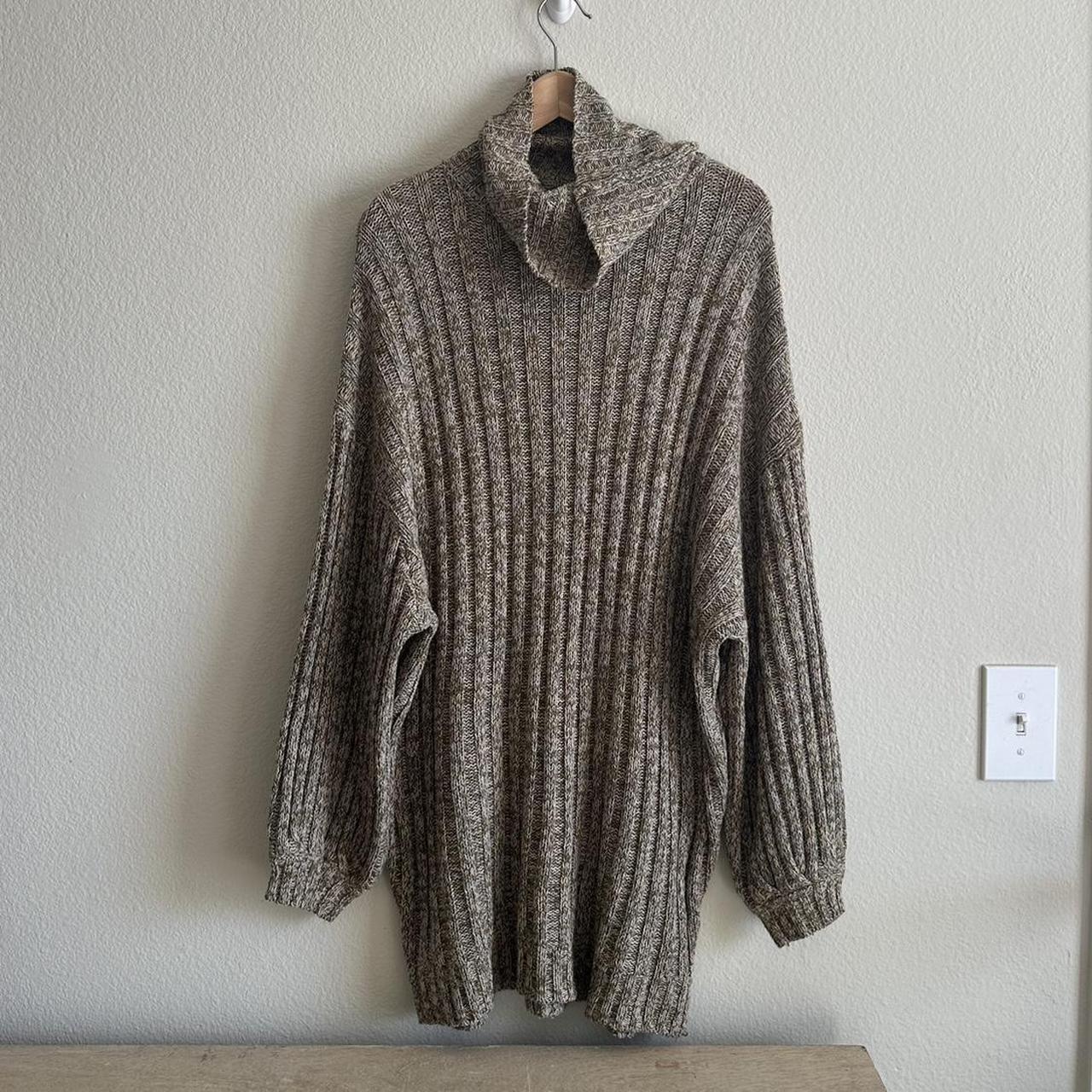 Urban Outfitters Wide Rib Knit Sweater Mini Dress - Depop