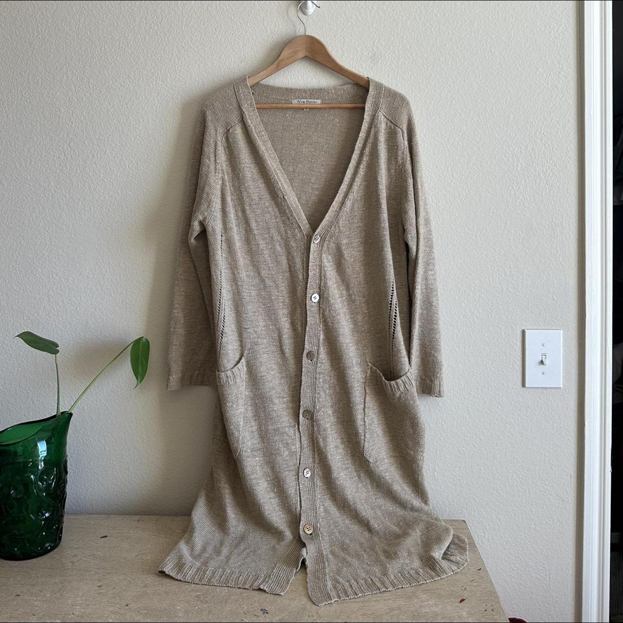 Vlas Blomme Linen Duster Cardigan. Heavier weight...