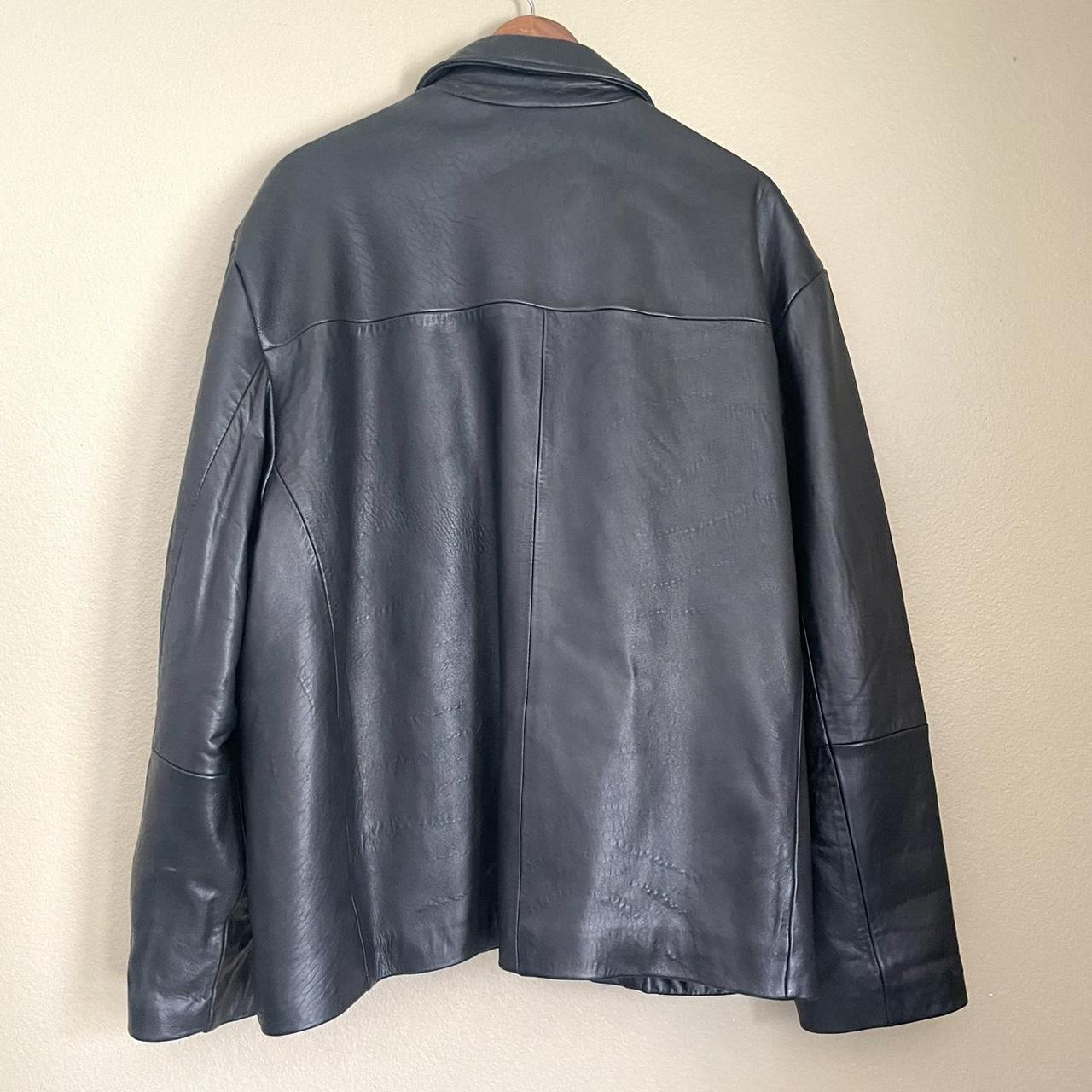 Boston Harbour Men’s Leather Full Zip Outdoor Wear... - Depop