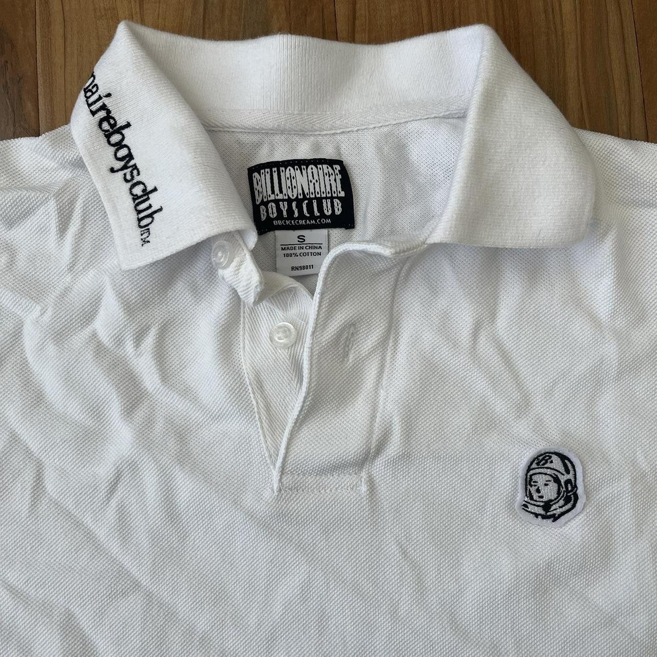 Billionaire Boys Club Men's White and Black Polo-shirts | Depop