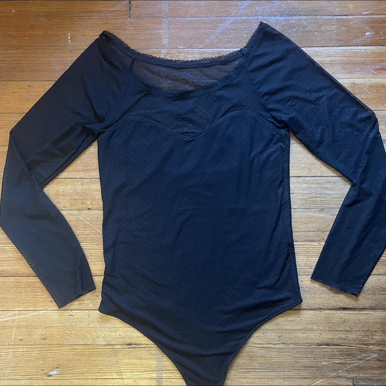 Abercrombie & Fitch Women's Black Bodysuit | Depop