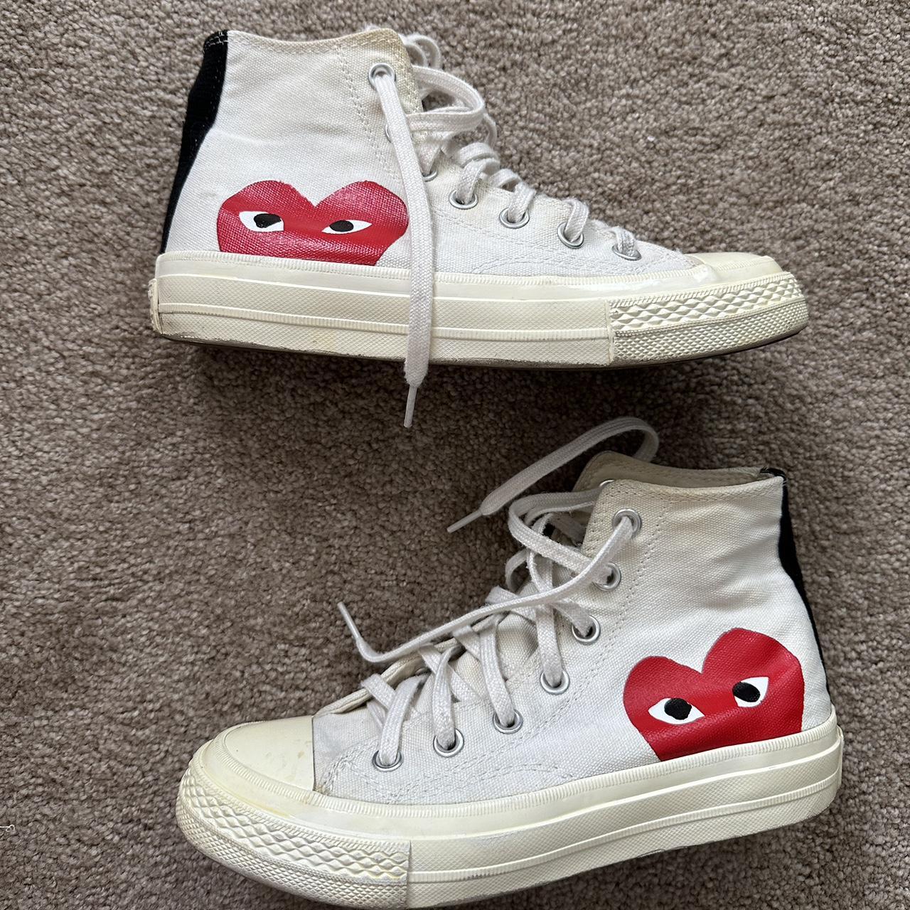 CDG Converse womens 6.5 - Depop