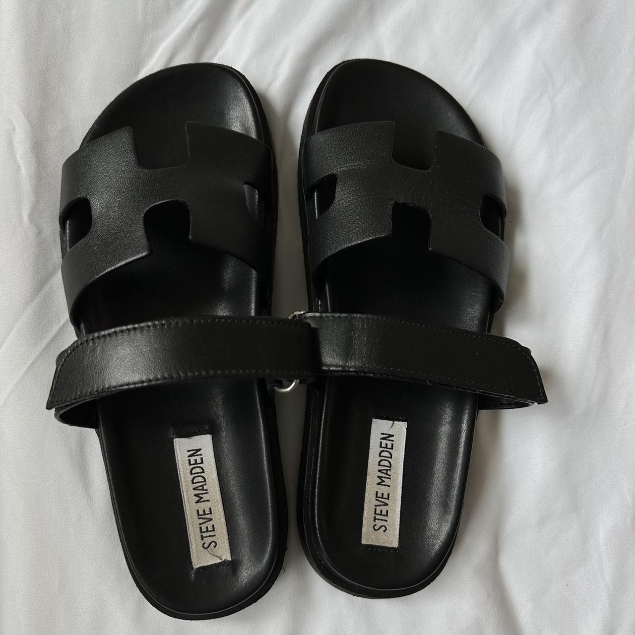 Steve madden sandals worn twice - Depop
