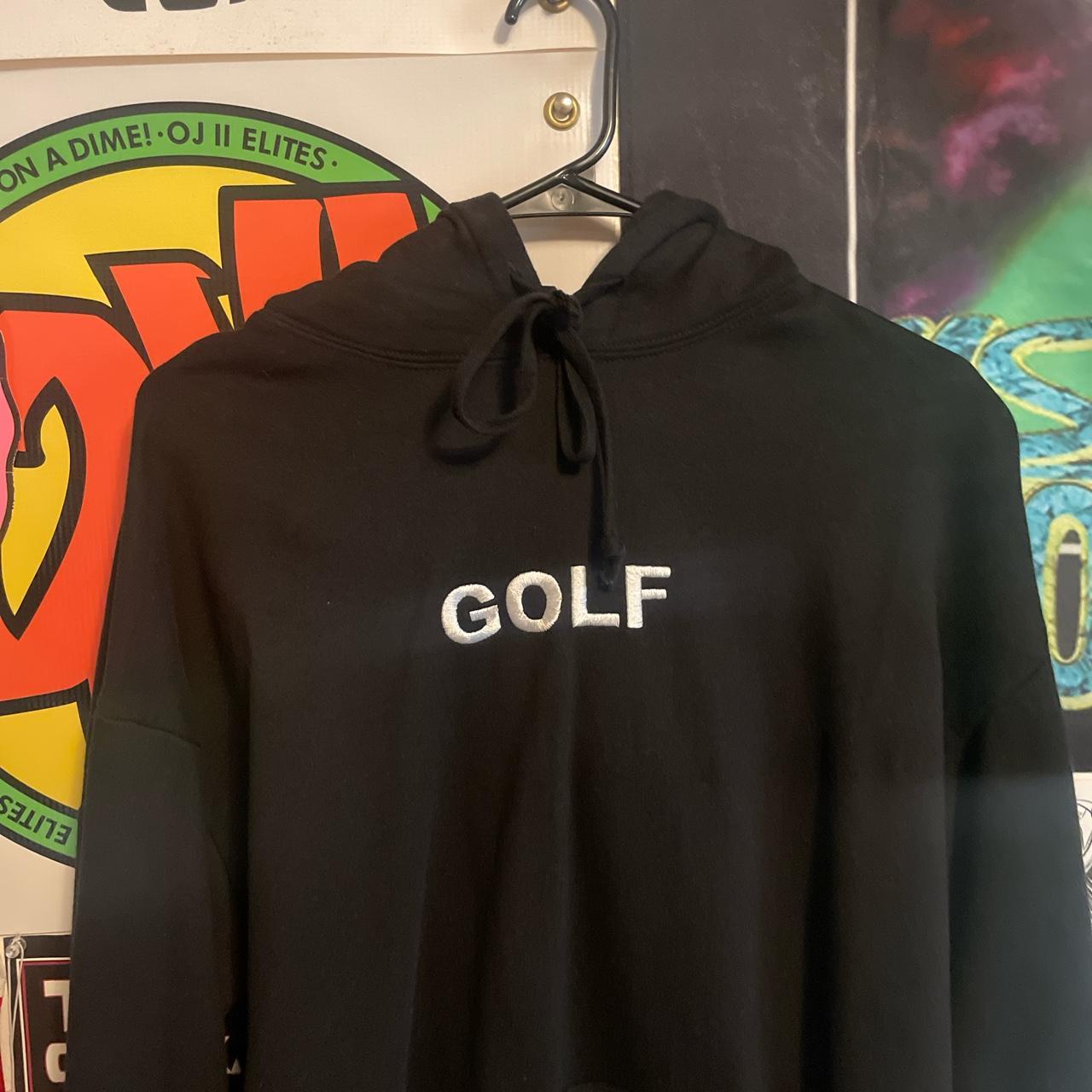 Golfwang Black Logo Hoodie, Size M. Worn Maybe Once... - Depop