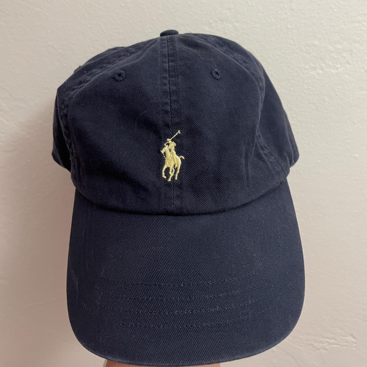 Ralph Lauren polo baseball cap. Navy blue with... - Depop