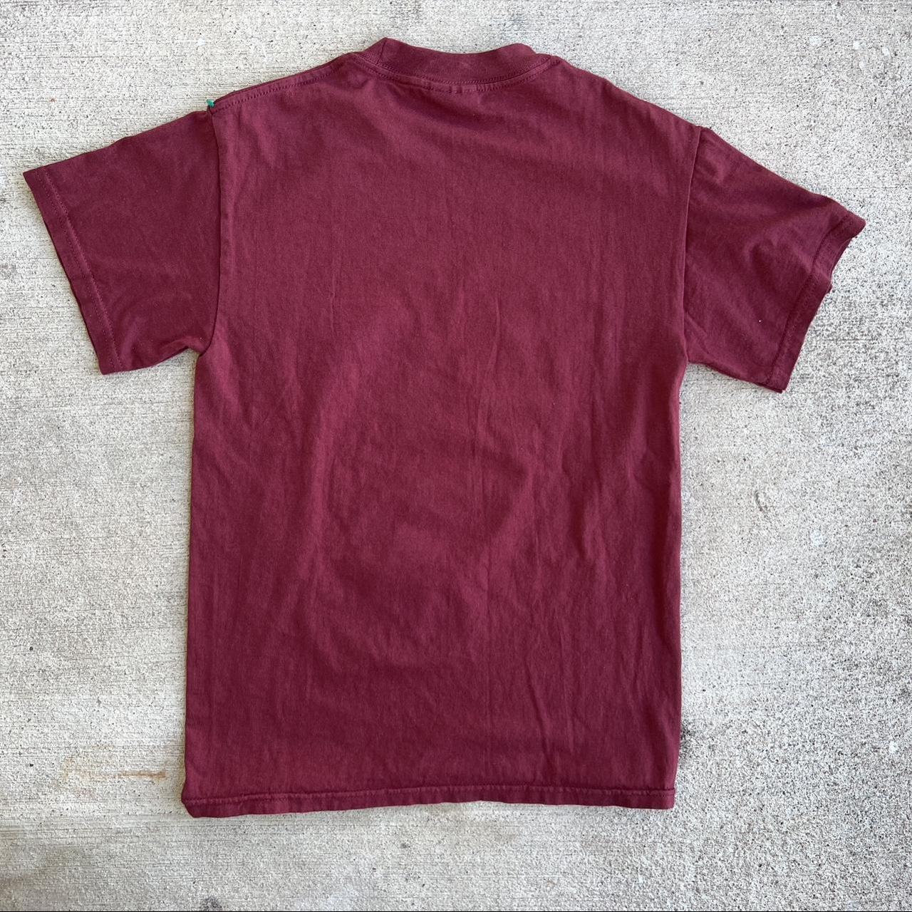 Vintage y2k Outkast hiphop burgundy t shirt Size:... - Depop