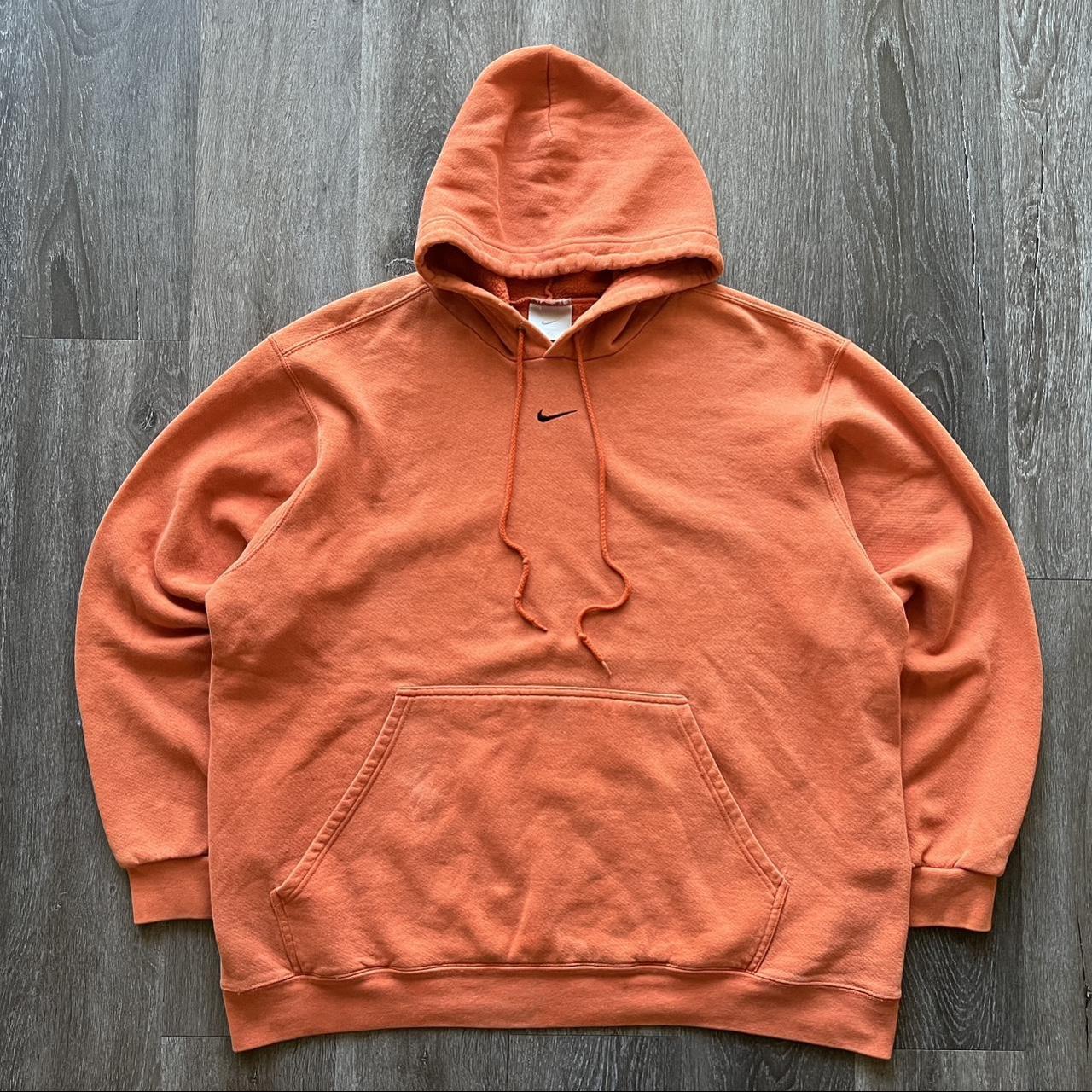 Nike Men's Orange Hoodie | Depop