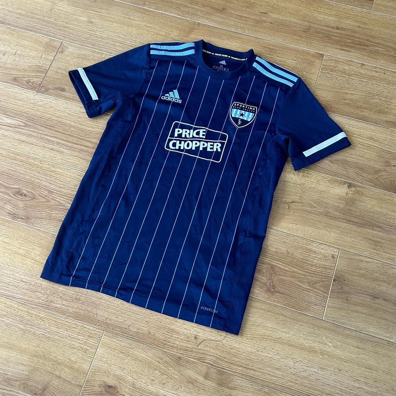 Sporting Blue Valley Football Shirt. The shirt is... Depop