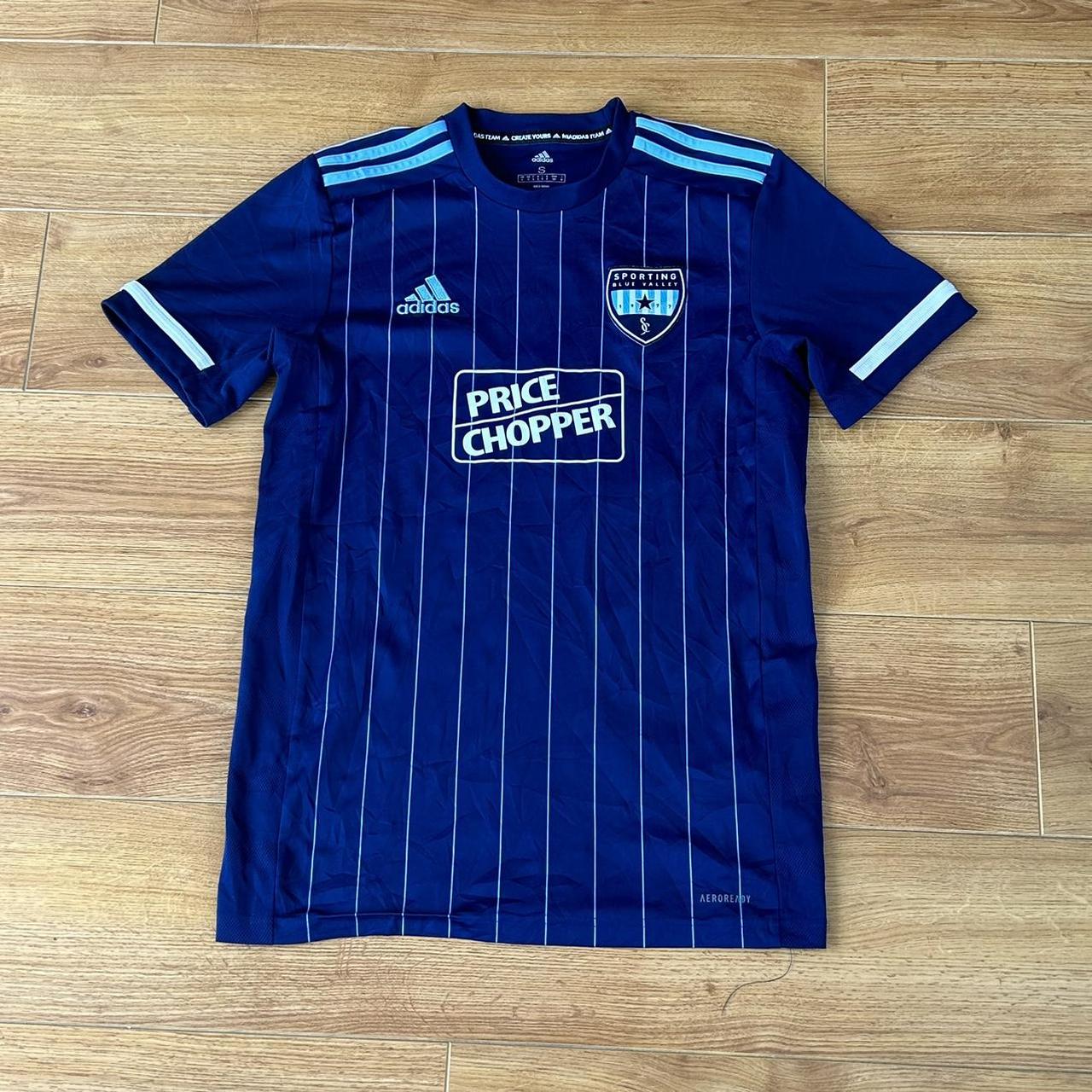 Sporting Blue Valley Football Shirt. The shirt is... Depop