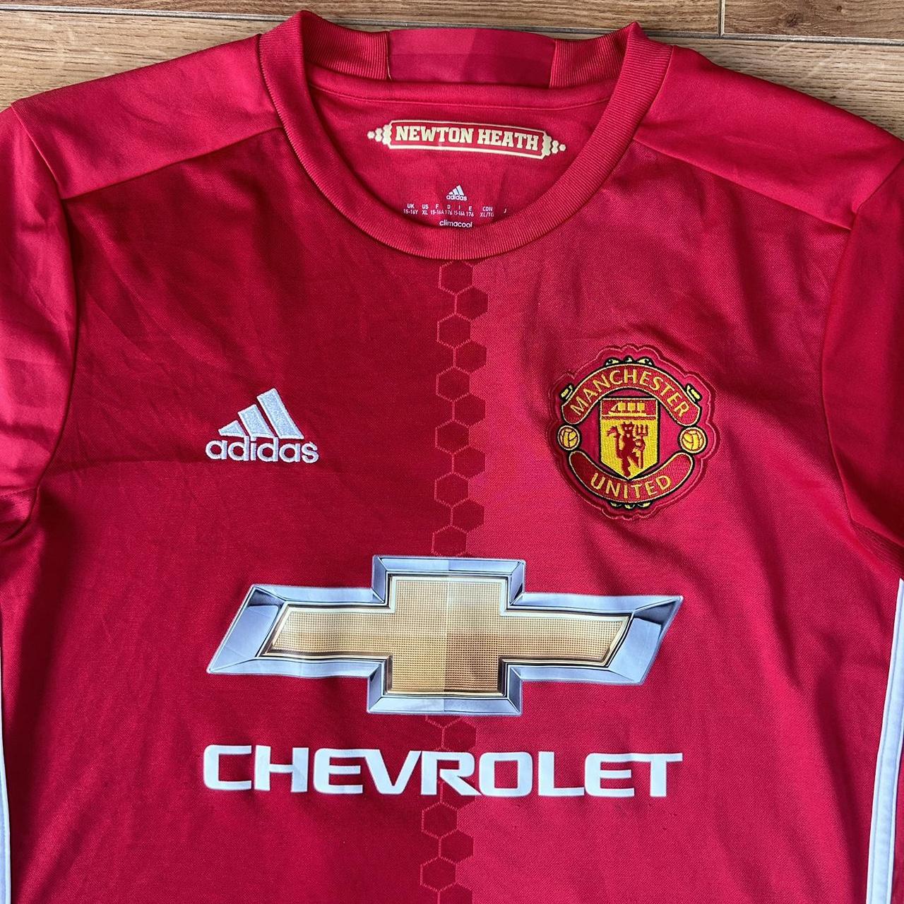 Manchester United Home Football Shirt from the year... - Depop