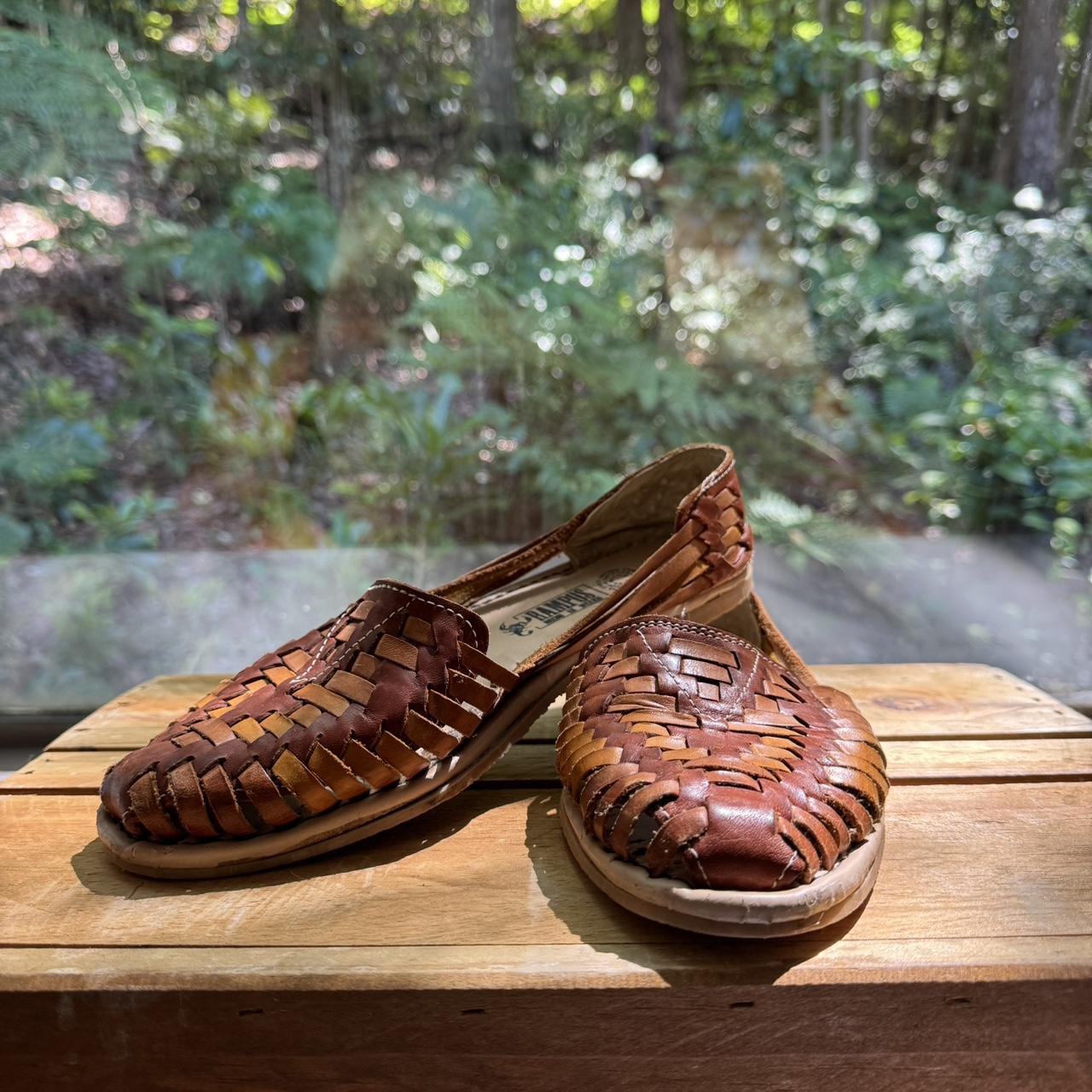 mexican woven leather sandals