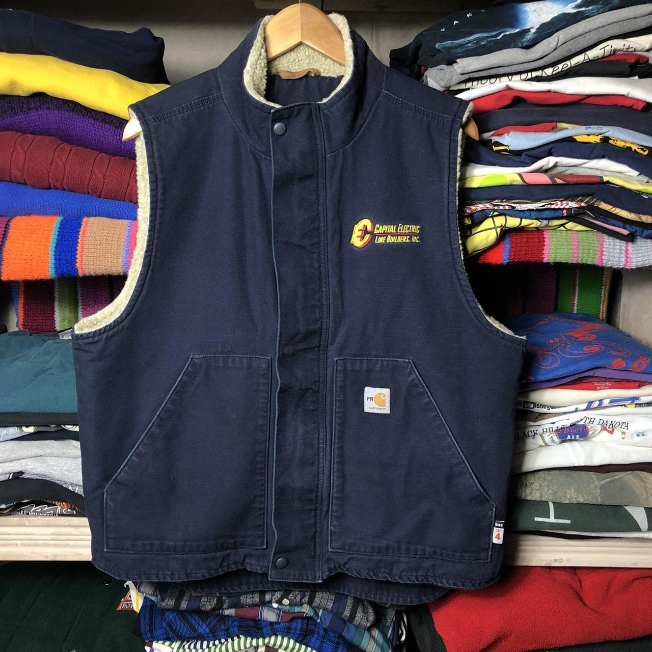 Carhartt fr sale vest sherpa lined