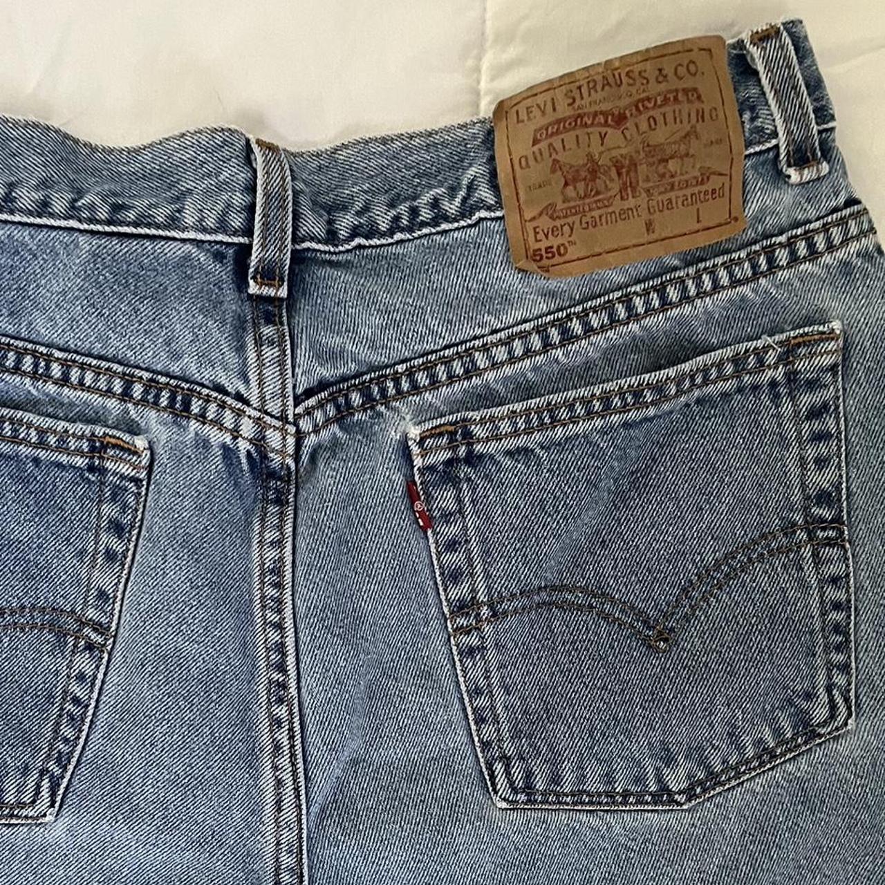 vintage levi’s 550 jorts - 28” waist, 6”... - Depop