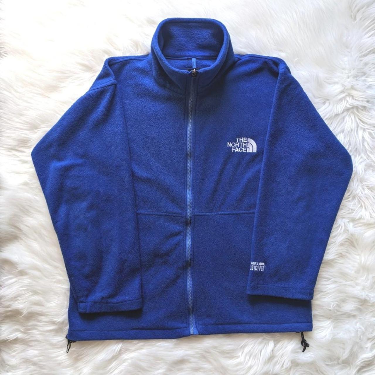 The North Face - Blue Zip Up Fleece - Medium - Gore... - Depop