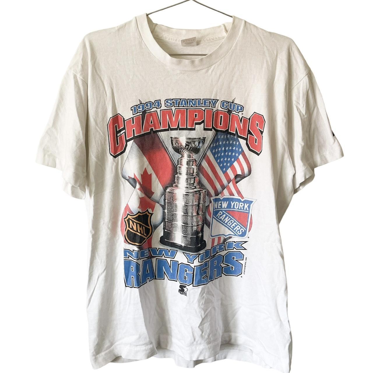 94' NY Rangers Stanley Cup T-Shirt (Single Stitch)