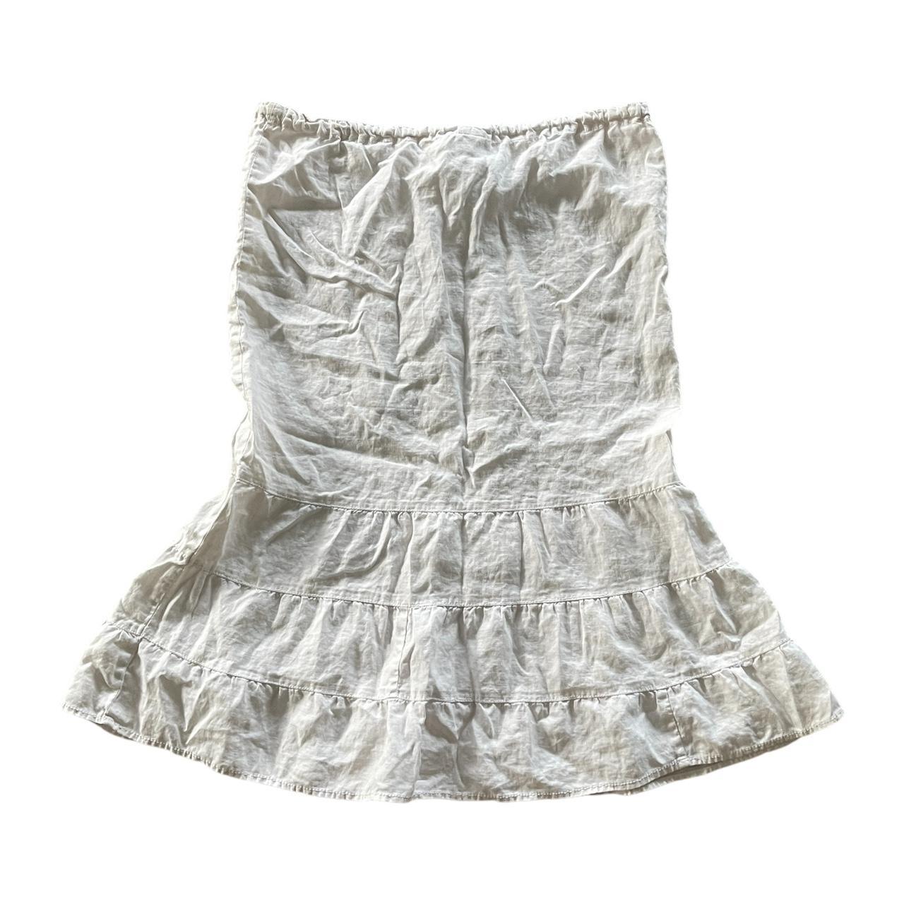 Merona Women's Skirt - White/Cream - 6 – Y2k Whit… - image 2