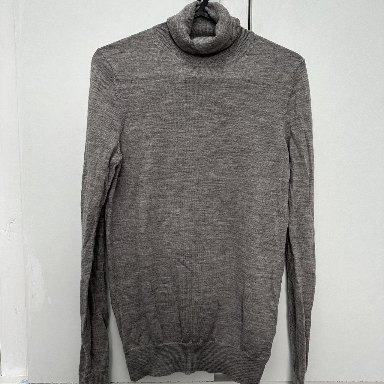 Uniqlo Grey Wool Jumper Size XS Brand new never worn - Depop